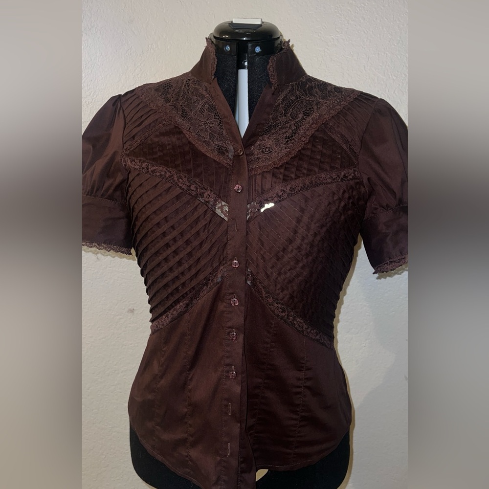 Bebe Button Down Top - image 4